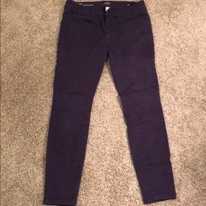 LOFT Purple skinny jeans